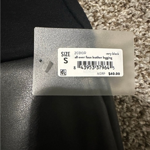 SPANX Red Hot Faux Leather Leggings - Picture 5 of 8